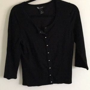 Black Button-Up Cardigan